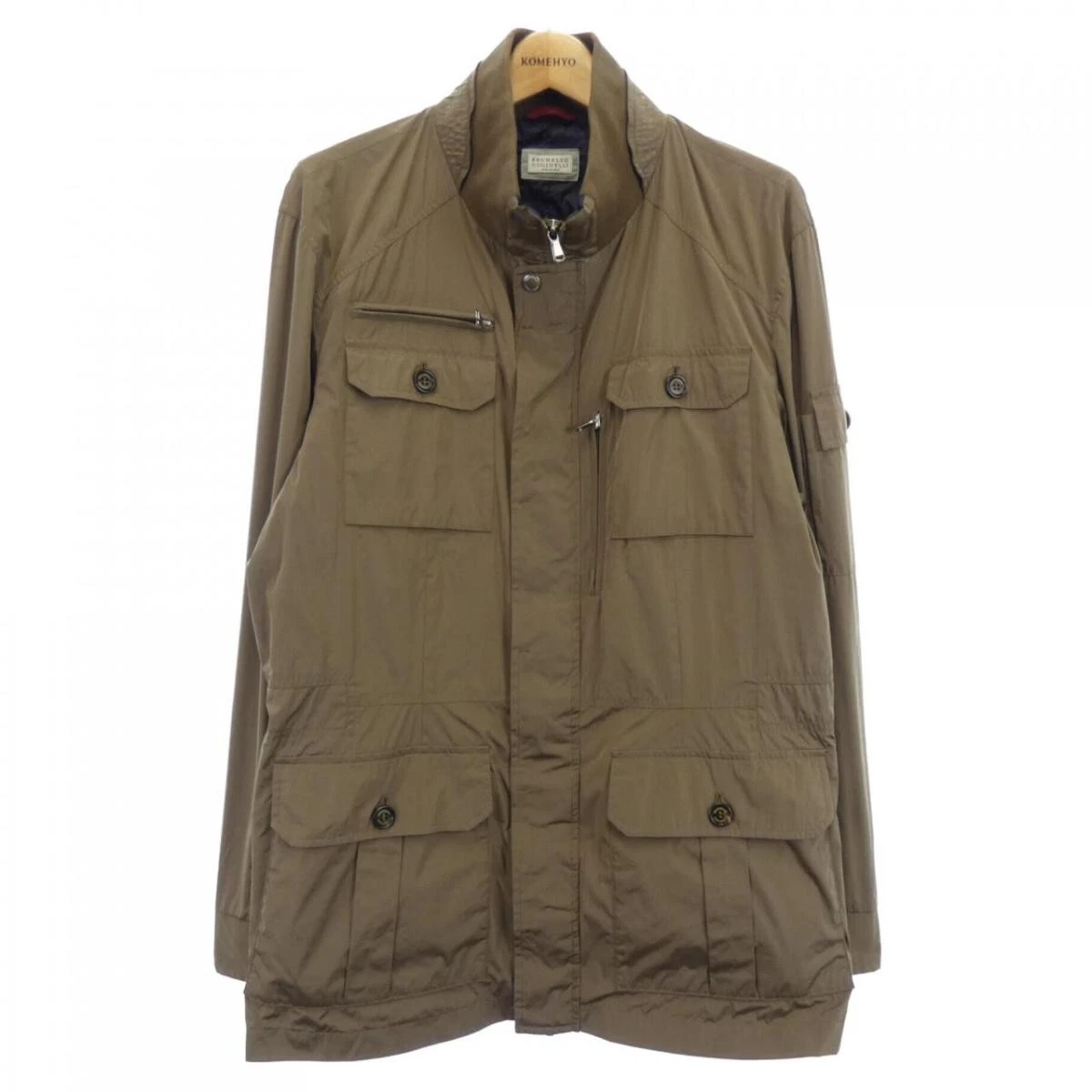 Brunello Cucinelli Blouson Jacket Khaki Brown Size XL