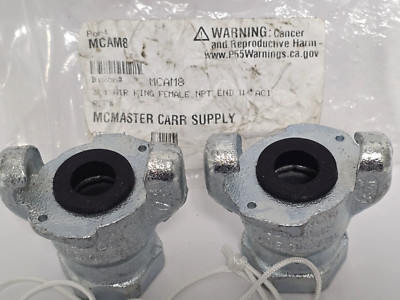 AIR KING FEMALE NPT-McMASTER CARR SUPPLY MCMAM8  Dixon 3/4'' PT ENDw/AC1  2PCS