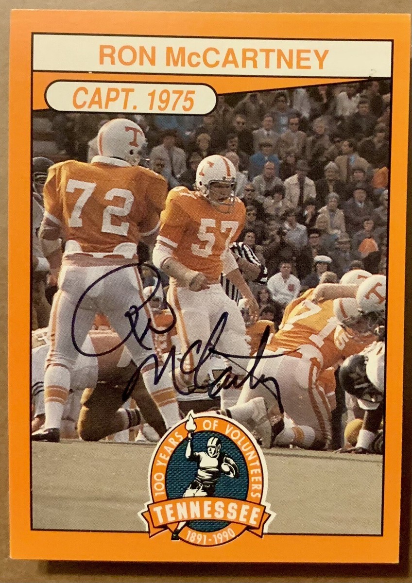 Ron McCartney - Signed / Autographed - 1990 Tennessee Vols 100 Yrs
