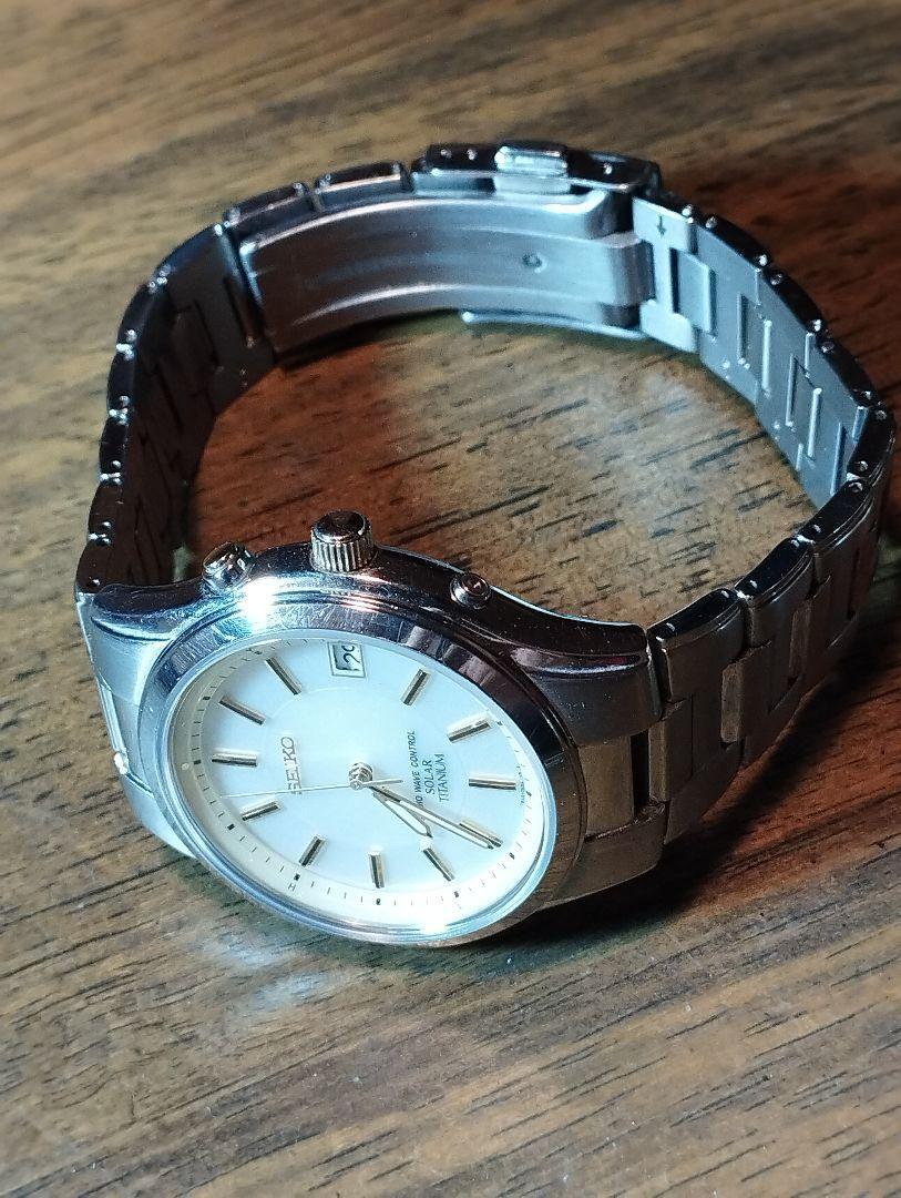 Th892871 セイコー 腕時計 RADIO WAVE CONTROL SOLAR 7B42-0AL0 電波  