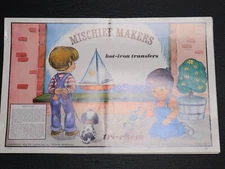 Tri-Chem Liquid Embroidery MISCHIEF MAKERS  #0551 Hot Iron Transfers Vintage