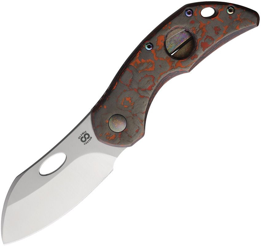 Olamic Cutlery Busker Framelock Mars Valley Folding Knife MagnaCut