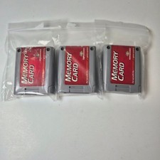 Performance N64 Memory Card Lot of 3 Tested Working N2 