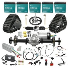 60V 2500W Differential Motor Rear Axle Kit for Heavy Duty Tailer ATV UTV Quad