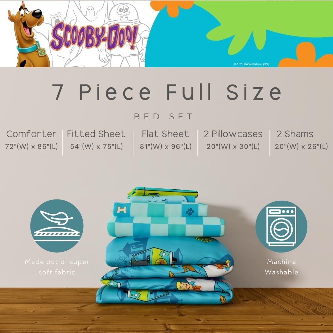 アメリカアニメキャラクター　スクービードゥー 肌掛け布団 Scooby Doo Kids Reversible Bed Set-AB0DB2RC65M2, AB0DB2Q43RR2
