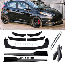 For Ford Fiesta St Rs Mk6 Mk7 Front Bumper Lip Spoiler Body Kits Rear Lip Glossy For Ford Fiesta St Rs Mk6 Mk7 Front Bumper Lip Spoiler Body Kits Rear Lip Glossy