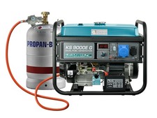Gas/LPG u. Benzin Generator 6.5 kW KS 9000E G Könner & Söhnen Notstromaggregat
