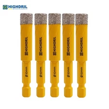 5pcs 10mm Quick-fit Shank Diamond Drilling Core Bits Hole Saw Cutter for Marble