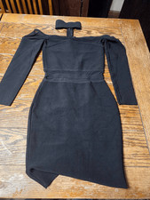 House of CB black chocker neck dress sz Large