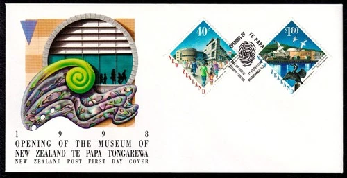 New Zealand 1998 Museum First Day Cover FDC SC 1482-1483