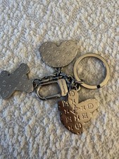 Louis Vuitton Multicolor Rainbow Dove Key Chain LV Logo Silver Hardware