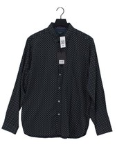 Ted Baker Men's Shirt L Black 100 Cotton Basic