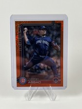 Topps Javier Assad Chicago Cubs 2025 Series 2 Orange diamanté   #649 /25