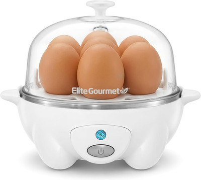 EGC-007## Rapid Egg Cooker, 7 Easy-To-Peel, Hard, Medium, Soft Boiled Eggs, Poac