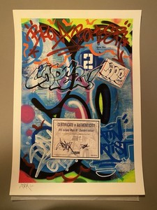 Dessin Graffiti Original Signé - Format 21x29,7 Cm - Street Art (COPE, SEEN, OBEY...) - Personnage