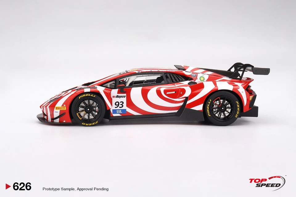 Lamborghini Huracan GT3 EVO2 #93 Wall Racing 2024 Bathurst 1:18 velocidad máxima Foto 3 de 4