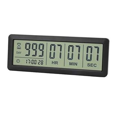 A  Digital Countdown Days Timer - AY4053-Black Upgraded Big 999 Days Black-big