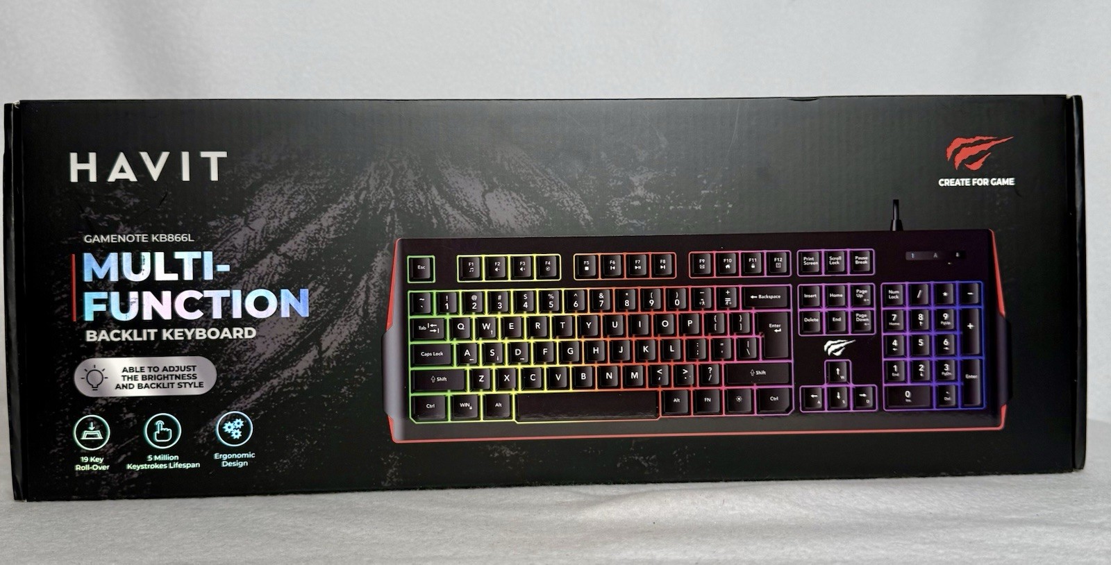 Havit Multi Function Backlit Keyboard Gaming Keyboard Gameno
