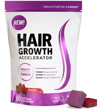 MIXED BERRY HAIR GROWTH ACCELERATOR THICKER FULLER HATR STRONGER & HEALTHIER