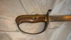 Rare Japanese Type 25 Cavalry Sword 1892 Brass Hilt Wood Grip Serial No 8014