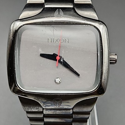 Nixon Yes Its Real The Player Men 100m Steel Barrel Analog Quartz Watch~New Batt