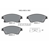 Textar BremsbeläGe Vorne FüR Opel Astra J Chevrolet Cruze SchräGheck