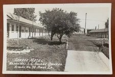 Conoco Motel Highway 30 Ames Iowa STORY COUNTY RPPC Real Photo Postcard c1930s