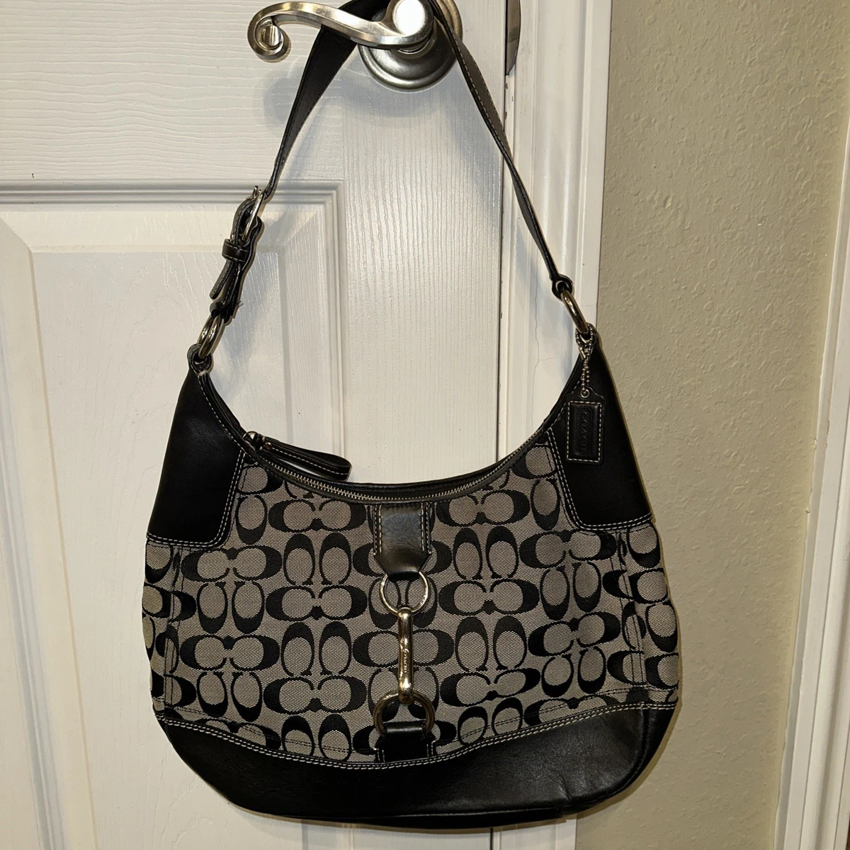 Coach Black Signature Hobo Bag | eBay