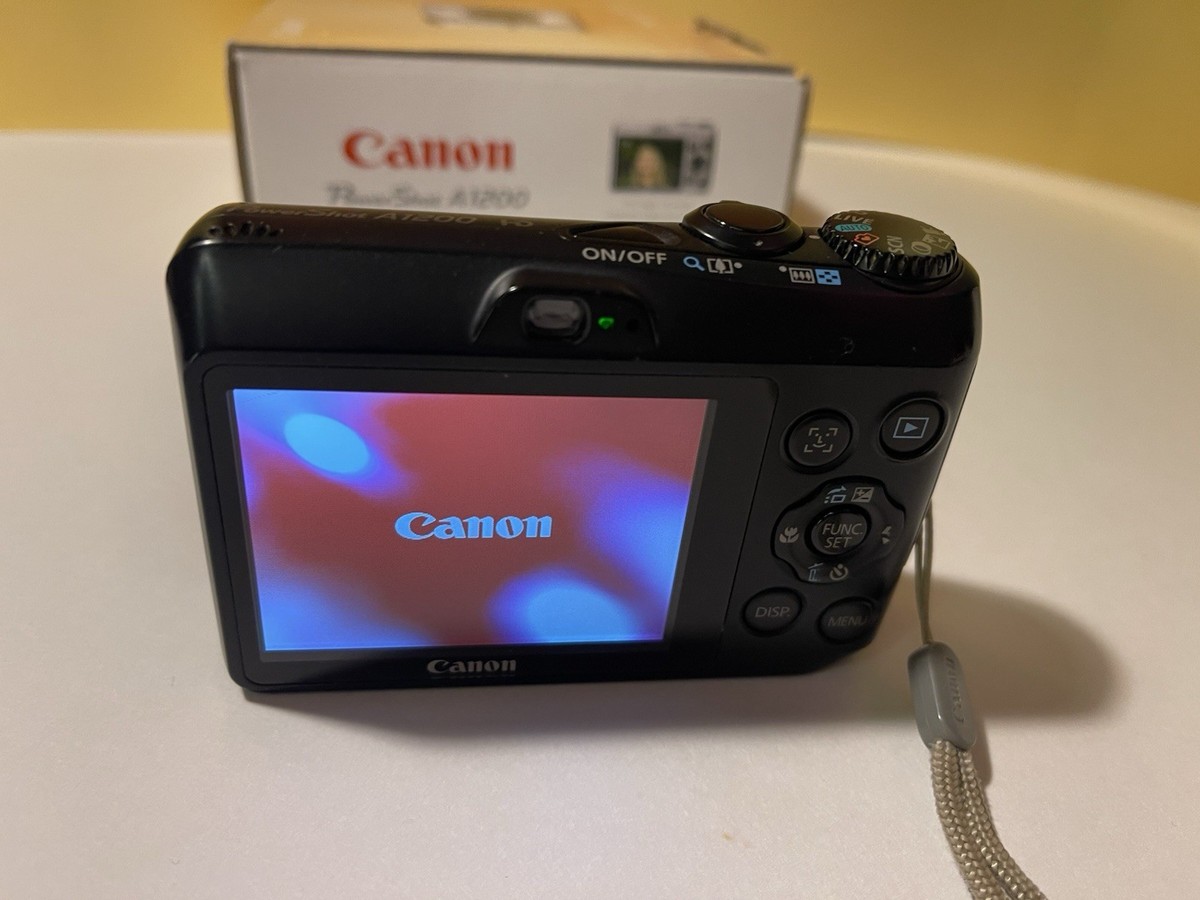 Canon PowerShot A1200 12.1MP Digital Camera - Black for sale