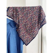2025 New 70% Wool & 30% Silk Wrap Scarf Band Print Double Side Shawl 35"*