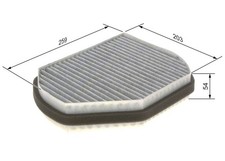 BOSCH Filter, Innenraumluft 1 987 432 301 für MERCEDES-BENZ CHRYSLER