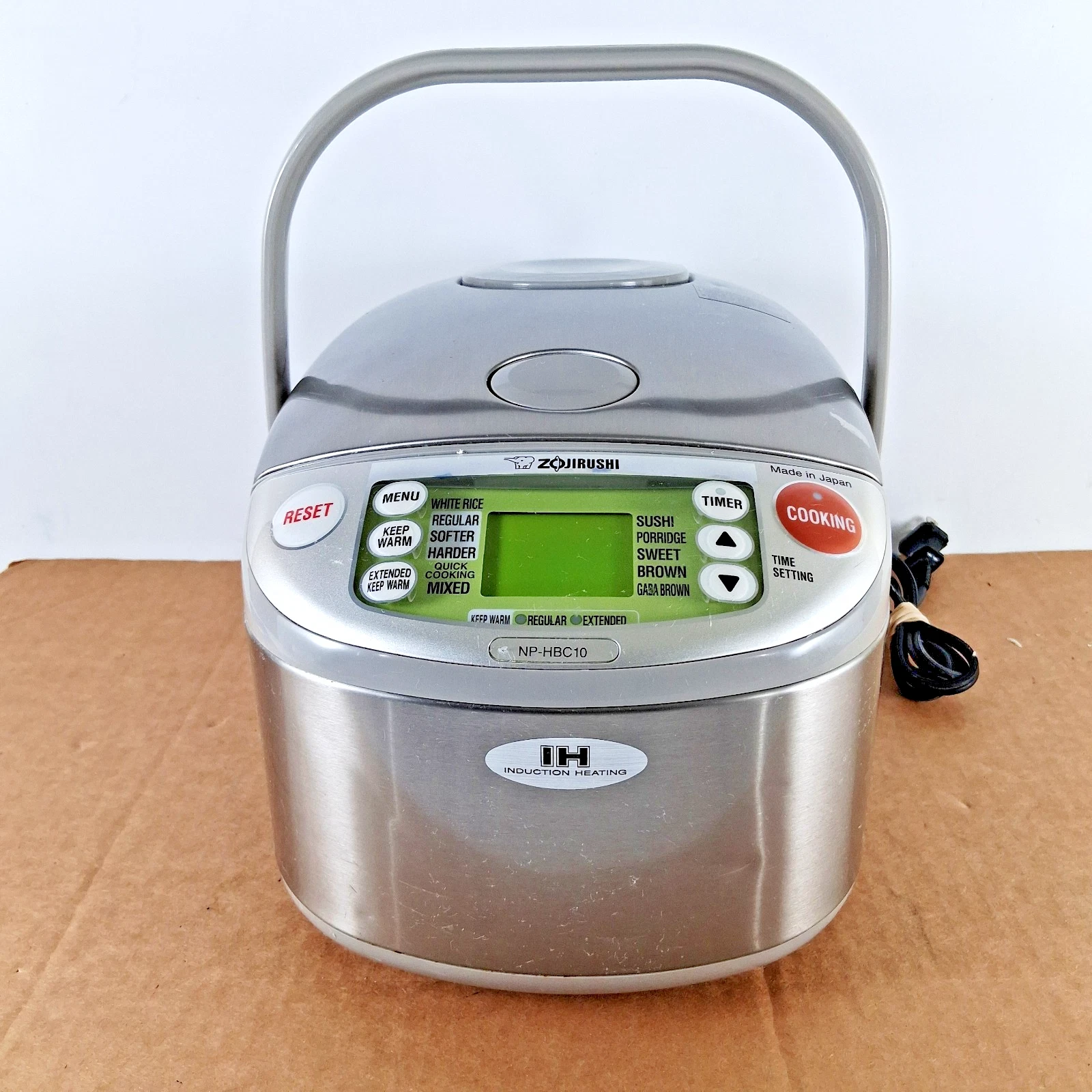 Zojirushi NP‑HBC10 5.5 Cup Rice Cooker & Warmer Made in Japan