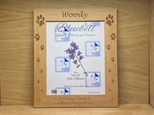 Image of Personalised Dog Paws Photo Frame Engraved With Your Choice Text 8x10"