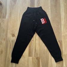 Black Joggers with Red Accent Small