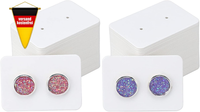 Ohrring Displaykarten Kraftpapier 5X3,5Cm FüR Schmuck PräSentation, 100 StüCk