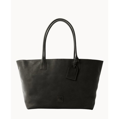 Dooney & Bourke Florentine Russell Tote Bag Large Black Italian Leather Purse