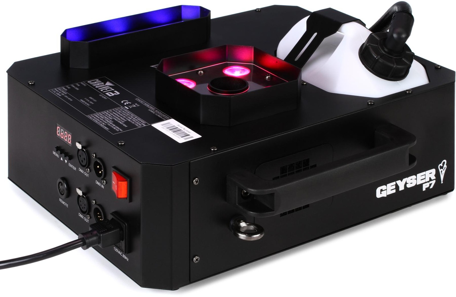 Аппарат для вертикального тумана Chauvet DJ Geyser P7 с 7 светодиодами RGBA UV 103690₽