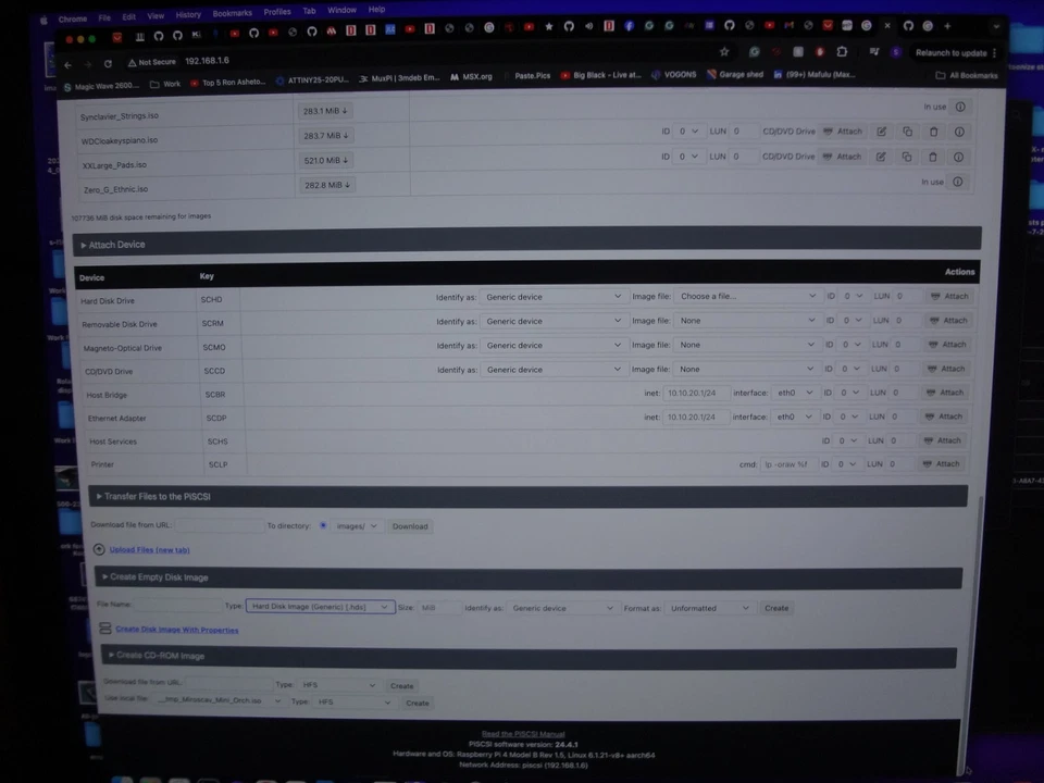PiSCSI V2.7 Wifi for Raspberry Pi 4 & 3B etc.. w/ OLED Control  ZuluScsi - New - Image 3 of 4