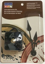 ArtMinds - Clock Movement Kit - 1/4" Movement - 3 Pcs. - Brand New