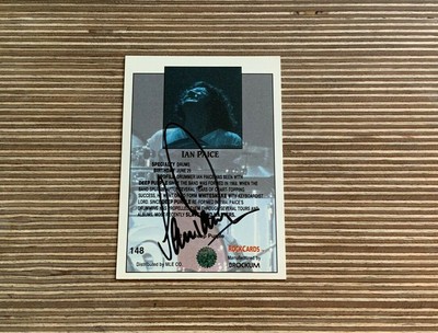Ian Paice orig. Autogramm - Deep Purple - Brockum Rock Music Trading Card signed