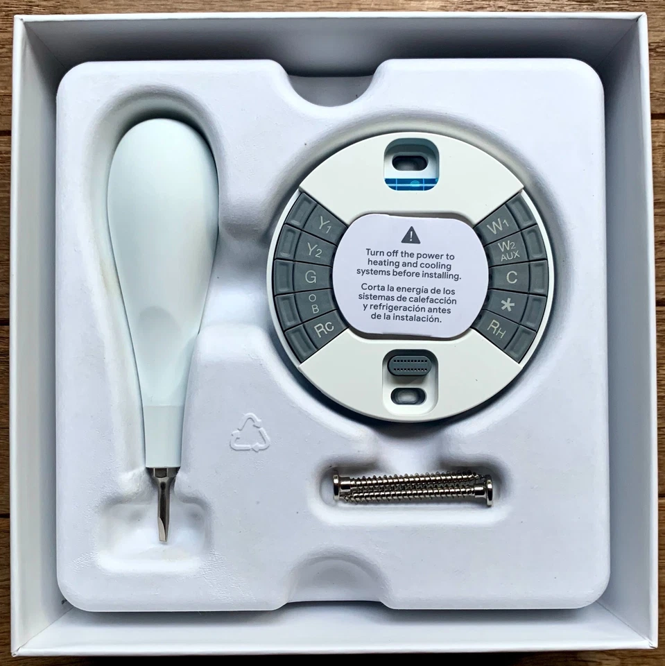 GOOGLE NEST WIFI LEARNING THERMOSTAT WHITE T3017US FREE SHIPPING - Image 3 of 4