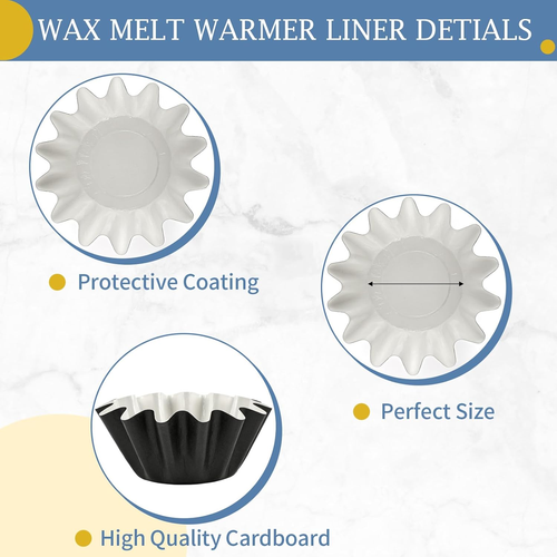 50 Pcs Wax Melt Liners, Wax Melt Warmer Liners, Leakproof & Reusable Wax Melt Cu - Picture 3 of 12