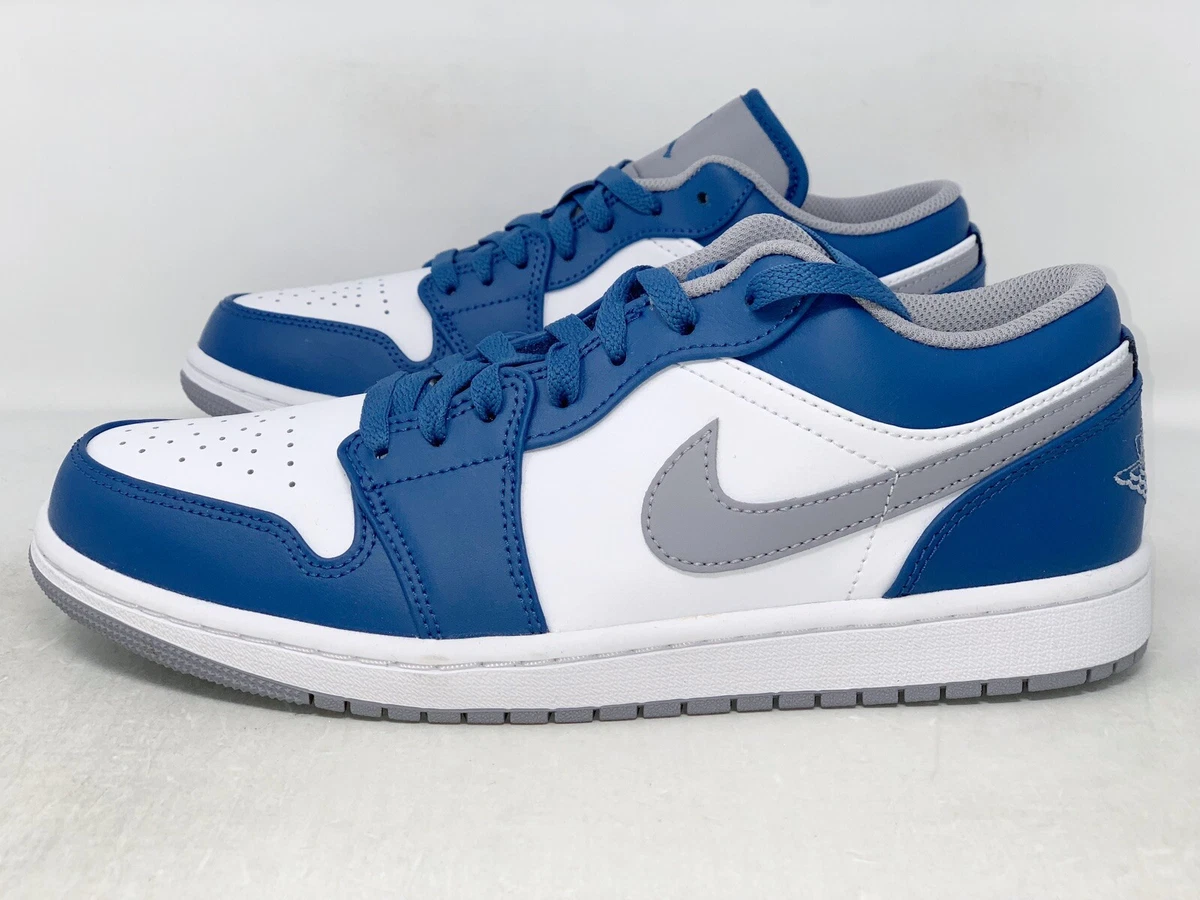 Air Jordan 1 Low True Blue Sneaker Size 8 BNIB 553558 412