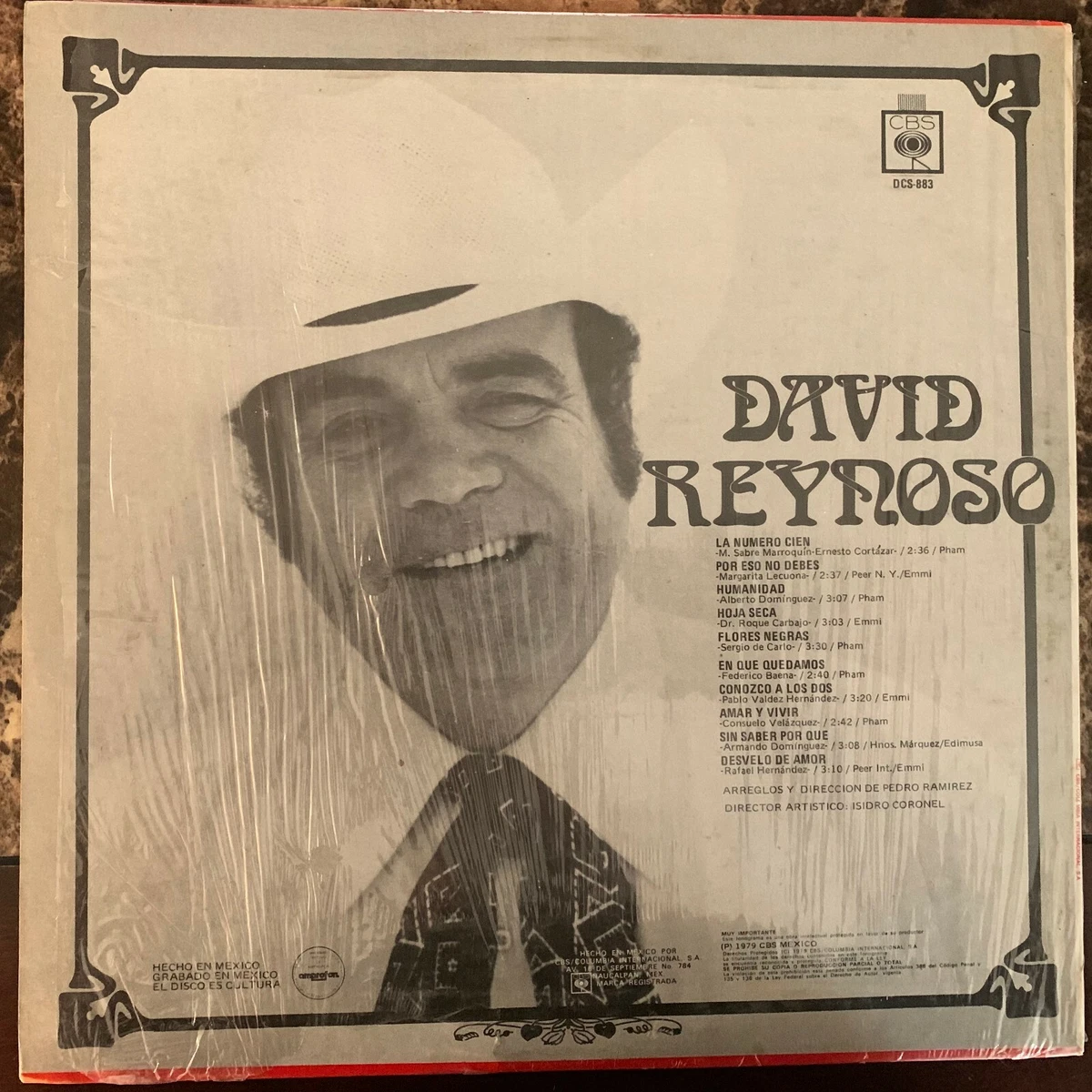 DAVID REYNOSO -1979 SELF TITLED- MEXICAN LP IN SHRINK WRAP RANCHERO