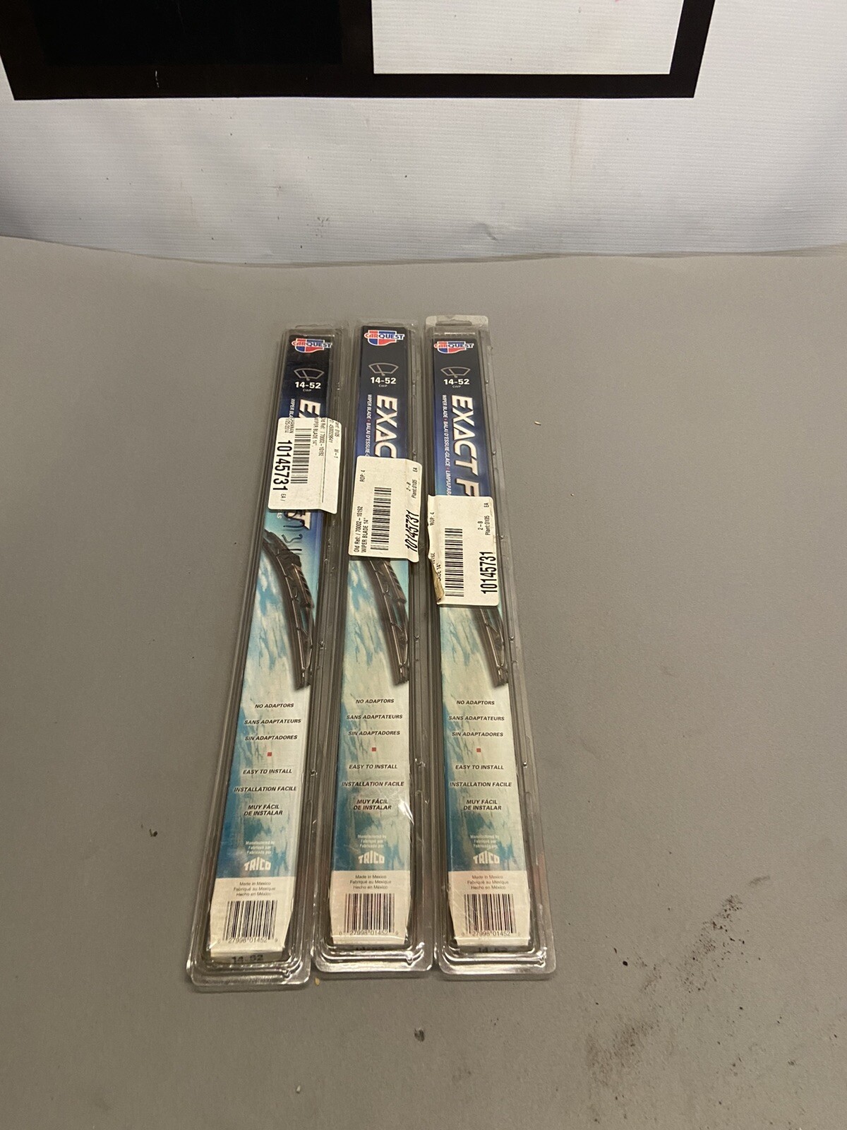 Lot of 3 Carquest 1452 Exact Fit Windshield Wiper Blade NEW OLD STOCK