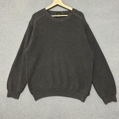 Timberland Knit Sweater Adult XL Gray Pullover Outdoor Cotton Crewneck