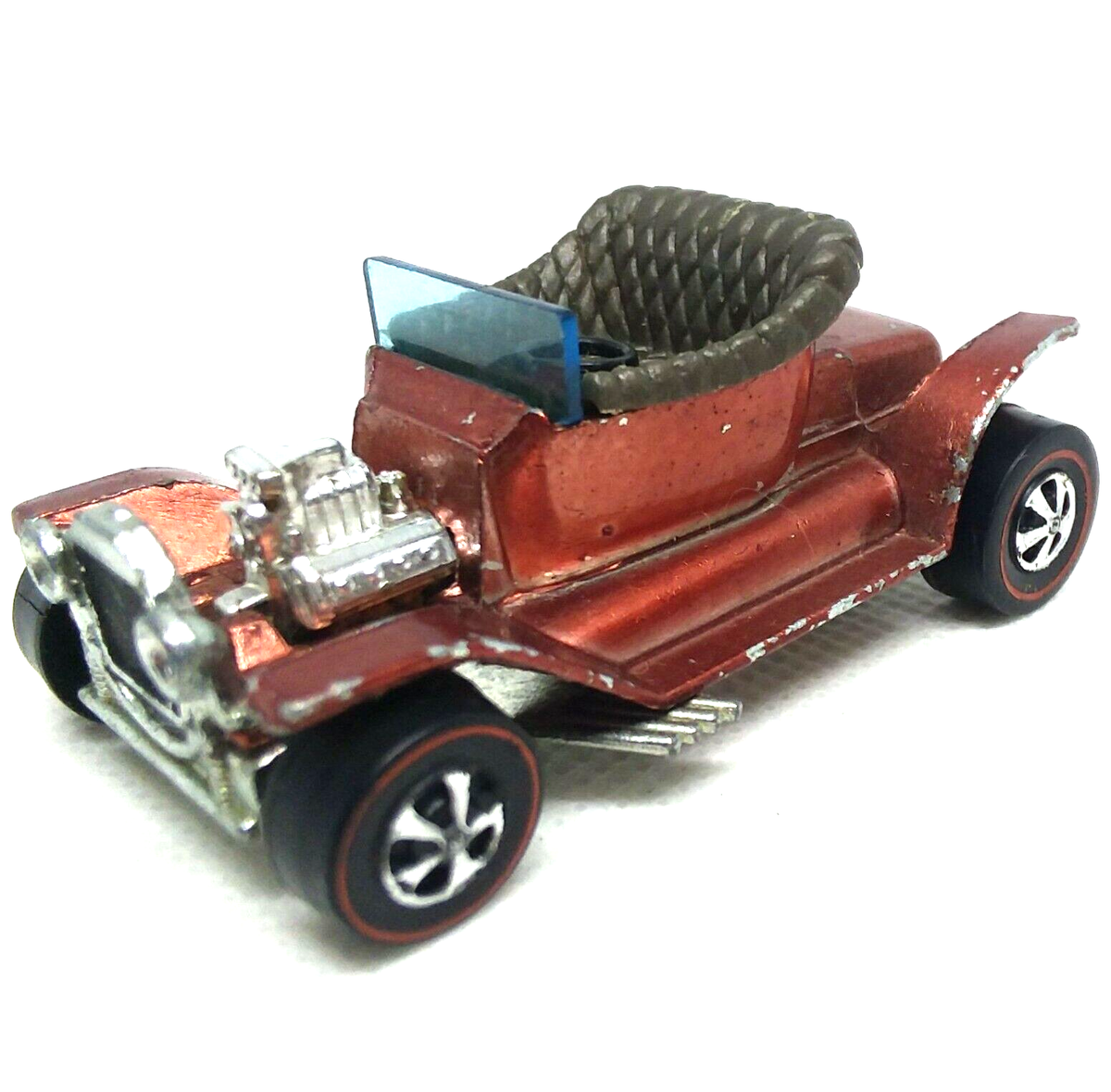 Hot Wheels Redline Hot Heap 1967 Copper Gray Int. Made In Hong