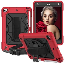 For iPad 9th 8th 7th 6th 5th Gen Mini Pro 11" Rotating Rugged Stand Case Cover