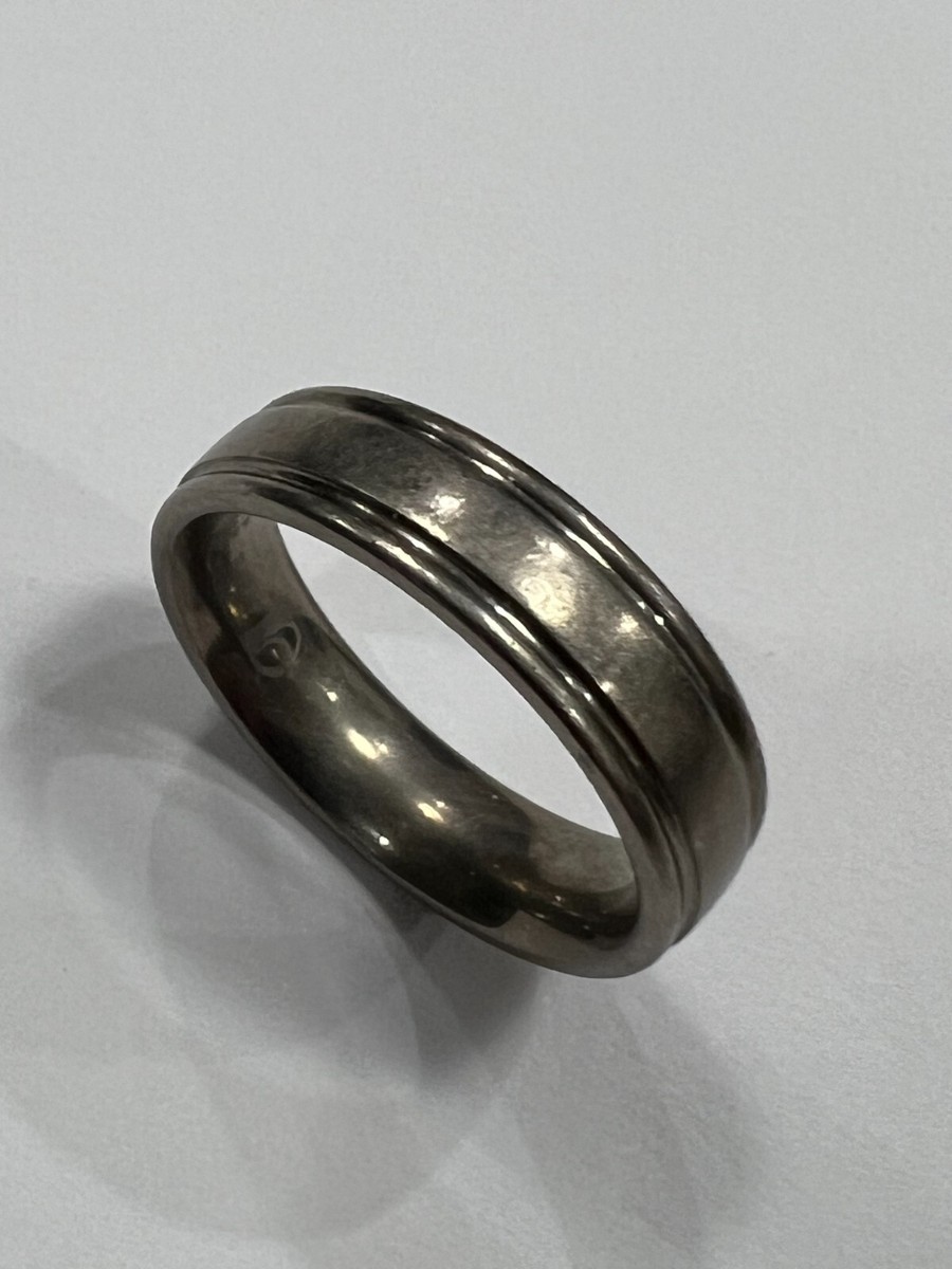 FORGE Titanium Size 9 Men's Titanium Wedding Band Ring 