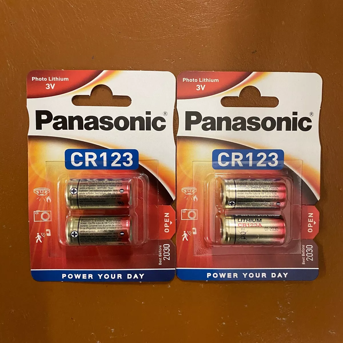 Panasonic 3V CR123A CR17345 Lithium Battery CR123 DL123A EL123A F Arlo  Camera